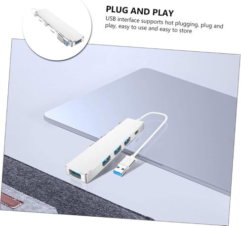 1 قطعة USB Hub نوع منفذ إمداد الطاقة محول توسيع محمول لأجهزة الكمبيوتر المحمول والكمبيوتر اللوحي والهاتف مقسم بيانات خفيف الوزن ومتعدد الوظائف لسهولة الاتصال in Kuwait