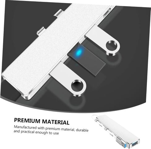 1 قطعة USB Hub نوع منفذ إمداد الطاقة محول توسيع محمول لأجهزة الكمبيوتر المحمول والكمبيوتر اللوحي والهاتف مقسم بيانات خفيف الوزن ومتعدد الوظائف لسهولة الاتصال in Kuwait