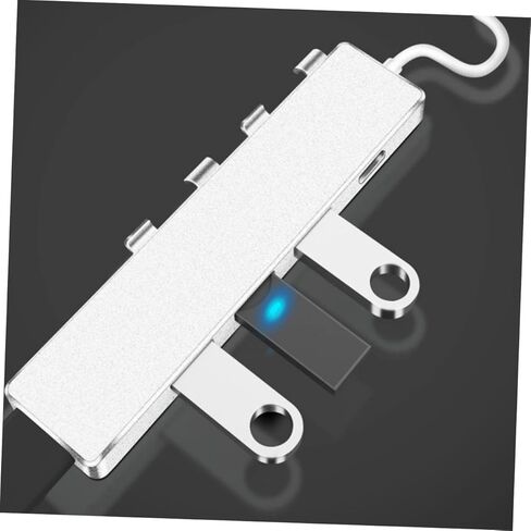 1 قطعة USB Hub نوع منفذ إمداد الطاقة محول توسيع محمول لأجهزة الكمبيوتر المحمول والكمبيوتر اللوحي والهاتف مقسم بيانات خفيف الوزن ومتعدد الوظائف لسهولة الاتصال in Kuwait