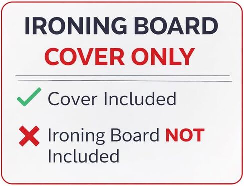 Over The Door Ironing Board Cover & Replacement Pad 42" x 14" - Italian Made For Homz Door Mounted Ironing Board with Grommets - 3 Layers - AlumiTek Coated Gray Color with Pull Bungee Cord Fit System in Kuwait