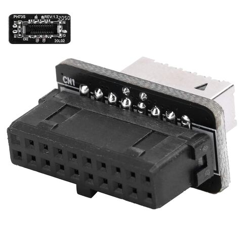 Drfeify Motherboard Front Panel Socket Plugin Port USB3.0 19P/20P to TypeE Multilayer Circuit Board Adapter for Stable Signal Transfer - for Computer Accessories in Saudi Arabia