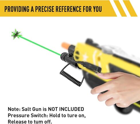 جهاز رؤية شعاع الليزر BugSalt متوافق مع Fly Salt Gun 2.0 و3.0 و4.0، ليزر ملح Tyseam لبندقية Bug Airsoft، جهاز رؤية ليزر لملحقات مضخة BB (جهاز رؤية الليزر فقط) in Kuwait