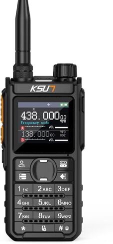 راديو KSUN GMRS، أجهزة اتصال لاسلكية محمولة بالأشعة فوق البنفسجية 5RM 10 وات، برمجة تطبيقات بلوتوث، راديو طويل المدى ثنائي الاتجاه مع تنبيه الطقس NOAA، أجهزة راديو محمولة متعددة النطاق قابلة لإعادة الشحن من النوع C للبالغين in Kuwait
