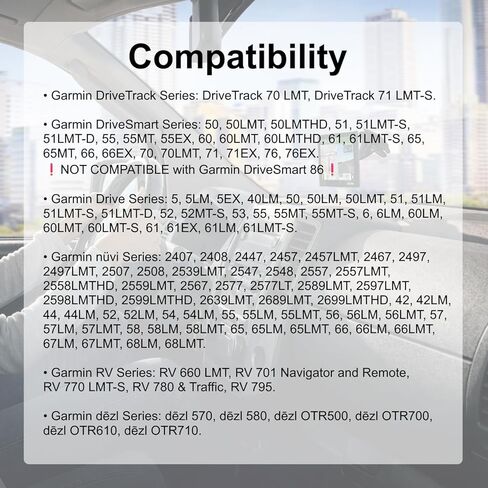 Suction Cup Windshield GPS Bracket Cradle Mount Replacement for Garmin DriveSmart 5 5LMT EX 50 50LM 50LMT 51 51LMT-S 51EX 55 55LMT 55EX 60 60LMT 61 61LMT-S 61EX 65 65LMT 7 7LMT 7LMT-S 70 70LMT 71 in Saudi Arabia