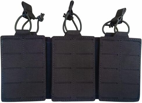 Tactical Mag Pouch Laser Cutting Molle Mag Pouch Triple Mag Pouch Open Top Mag Pouch for Magazine Holster for Tactical Bag Accessories Holder in Saudi Arabia