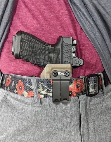 FDO Industries IWB Lightbearing Kydex Holster Optic Cut مع مخلب وDCC مشبك تروس معدني قطعة واحدة مقاس 1.5 بوصة - صنع في الولايات المتحدة الأمريكية in Kuwait