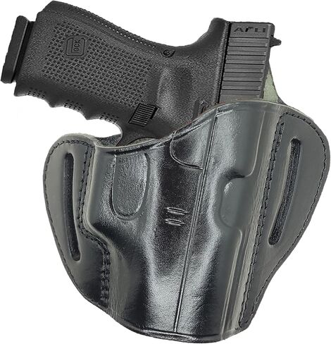حافظة جلدية OWB لـ Glock 43 - لـ Glock 43، G43X، Mos، G42، Rgr SR22 LC9s، Taurus GX4 Pistols - Glock 43x Pancake Holster OWB - جلد العجل Glock 42 380 حافظة مخفية للحمل in Kuwait