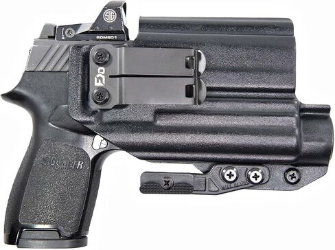 FDO Industries IWB Lightbearing Kydex Holster Optic Cut مع مخلب وDCC مشبك تروس معدني قطعة واحدة مقاس 1.5 بوصة - صنع في الولايات المتحدة الأمريكية in Kuwait