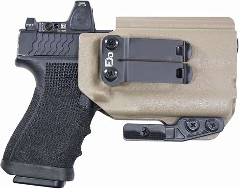 FDO Industries IWB Lightbearing Kydex Holster Optic Cut مع مخلب وDCC مشبك تروس معدني قطعة واحدة مقاس 1.5 بوصة - صنع في الولايات المتحدة الأمريكية in Kuwait