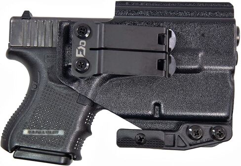 FDO Industries IWB Lightbearing Kydex Holster Optic Cut مع مخلب وDCC مشبك تروس معدني قطعة واحدة مقاس 1.5 بوصة - صنع في الولايات المتحدة الأمريكية in Kuwait
