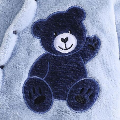 Newborn Baby Winter Hooded Romper Fleece Snowsuit Jumpsuit Outfits 0-18 Months in Saudi Arabia