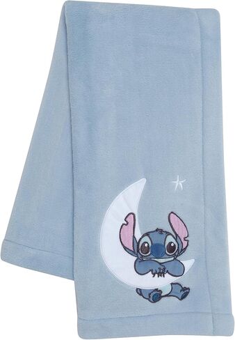 Bedtime Originals Disney Stitch Blue Soft Fleece Appliqued Baby Blanket in Saudi Arabia