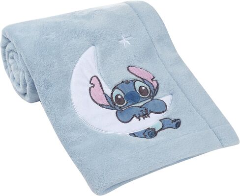 Bedtime Originals Disney Stitch Blue Soft Fleece Appliqued Baby Blanket in Saudi Arabia