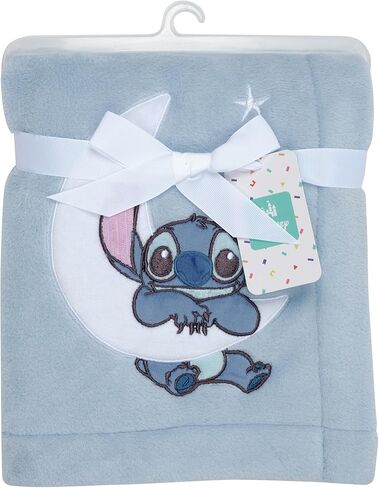 Bedtime Originals Disney Stitch Blue Soft Fleece Appliqued Baby Blanket in Saudi Arabia