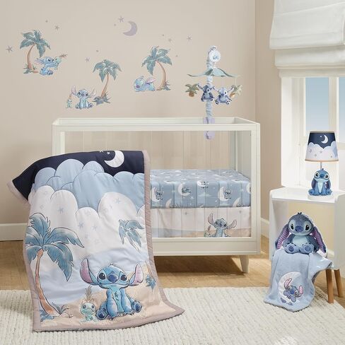 Bedtime Originals Disney Stitch Blue Soft Fleece Appliqued Baby Blanket in Saudi Arabia