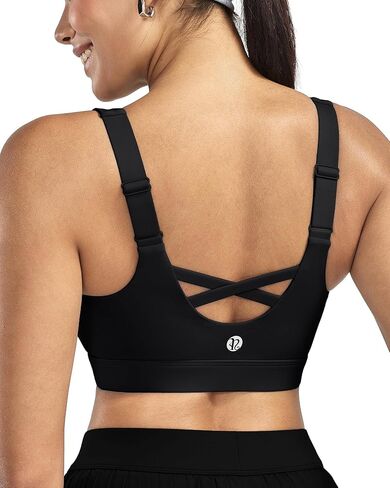 RUNNING GIRL Sports Bras for Women High Support, Adjustable Straps High Impact Sports Bras with Sewn in Pads Workout Bra in Saudi Arabia