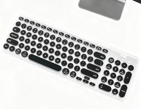 Silicone Keyboard Cover for Logitech K780 / Ergo K860 / Wave Keys, Transparent Dustproof Waterproof Protector Skin (K860) in Saudi Arabia