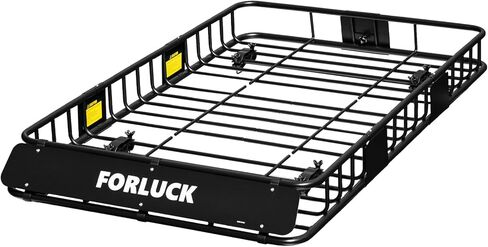 Forluck 64 × 39 × 6 بوصة حامل بضائع عالمي بوزن 250 رطلًا، حامل بضائع على السطح مع ملحق، حامل أمتعة علوي للسيارة لسيارات الدفع الرباعي والشاحنات أو تخزين التخييم RV، هيكل فولاذي in Kuwait
