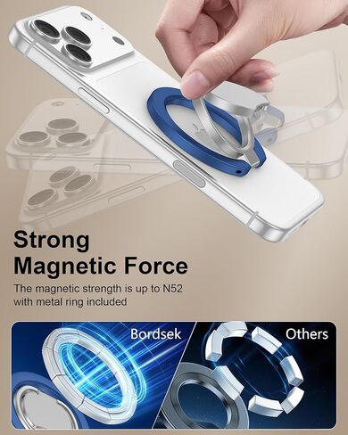 Magnetic Phone Holder 2-in-1 Foldable Gym Grip for iPhone 17 Pro Max 16e 16 Plus 15 Samsung Galaxy S26 S25 Edge S24 Ultra Z Flip7 Two-Sided Magsafe Pop-Style Phone Stand for Mag Car Mount & Phone Case in Kuwait