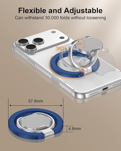 Magnetic Phone Holder 2-in-1 Foldable Gym Grip for iPhone 17 Pro Max 16e 16 Plus 15 Samsung Galaxy S26 S25 Edge S24 Ultra Z Flip7 Two-Sided Magsafe Pop-Style Phone Stand for Mag Car Mount & Phone Case in Kuwait