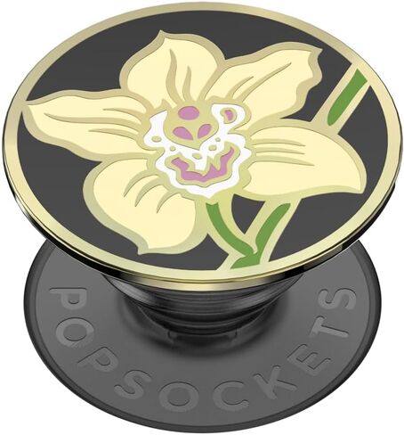 ​​​مقبض هاتف من PopSockets مزود بمسند قابل للتوسيع، وقبضة لاصقة، ومينا - أوركيد الزبدة in Kuwait