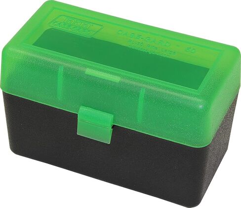 MTM Case-Gard RL-50-41 Rifle Ammo Box, 50 Round 240 Wby 270 Win 280 Rem 30-06 7x57, USA Made, Clear Smoke in Saudi Arabia