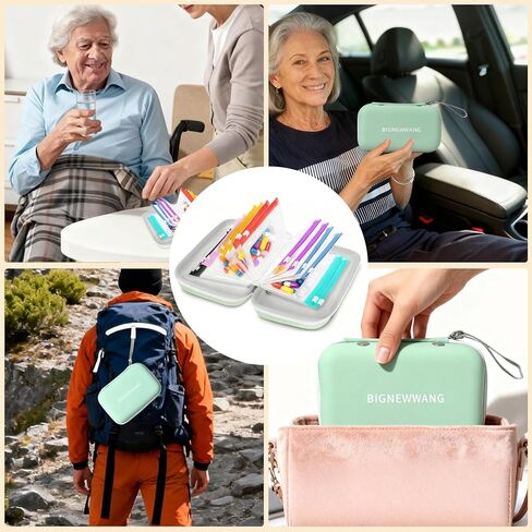 Extra Large Weekly Pill Organizer Set, Reusable Pill Bags with 14 Coded Pouches for Home and Travel, 7 Day with AM PM Large Storage Portable Medicine Pill Case for Fish Oils, Vitamins in Saudi Arabia