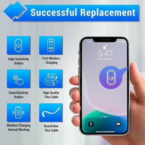 آيفون 12 برو ماكس زر حجم الطاقة اللاسلكية شحن لوحة الشاحن لفائف ملصق استبدال OEM NFC رقاقة تشغيل/إيقاف التبديل الصامت كتم مفتاح إصلاح أدوات إصلاح عدة A2342 A2410 A2412 A2411 in Saudi Arabia