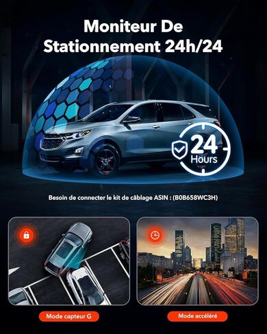كاميرا قياس REDTIGER F7NP وبطاقة Micro SD سعة 256 جيجابايت، وكاميرا قياس 4K Starvis 2 للسيارات مع نظام تحديد المواقع العالمي واي فاي المدمج وبطاقة الذاكرة المضمنة in Kuwait