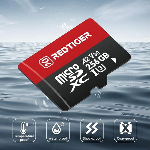كاميرا قياس REDTIGER F7NP وبطاقة Micro SD سعة 256 جيجابايت، وكاميرا قياس 4K Starvis 2 للسيارات مع نظام تحديد المواقع العالمي واي فاي المدمج وبطاقة الذاكرة المضمنة in Kuwait