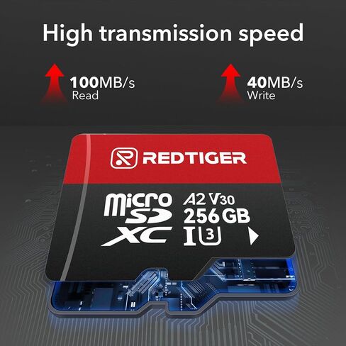 كاميرا قياس REDTIGER F7NP وبطاقة Micro SD سعة 256 جيجابايت، وكاميرا قياس 4K Starvis 2 للسيارات مع نظام تحديد المواقع العالمي واي فاي المدمج وبطاقة الذاكرة المضمنة in Kuwait