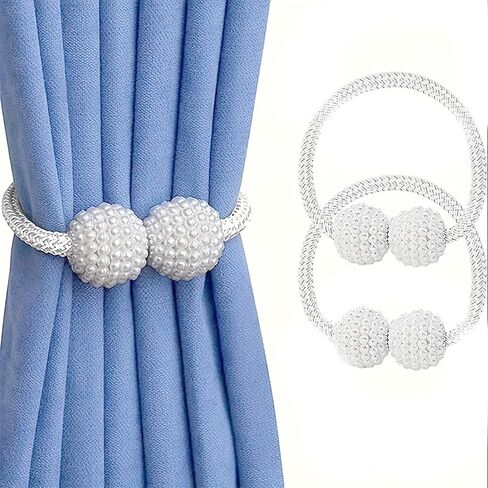 Curtain Tiebacks No-Drill Wrap Around Drapery Holders Ball Ends Flexible Rope Window Treatment Accessories in Saudi Arabia