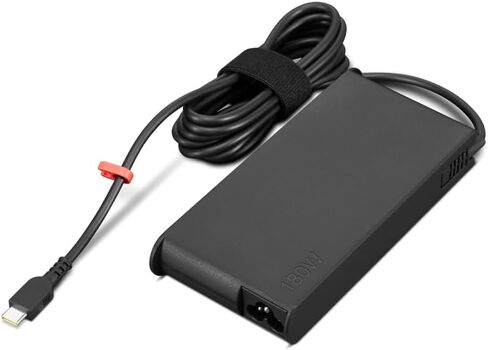 Lenovo ThinkPad Mobile Workstation 180W USB-C GaN Slim AC Adapter for ThinkPad P16 Series-P16 G3 21RQ 21RR, ThinkPad T16g Series-T16g G3 21V5 21V6, ADL180YGSLC3A, SA10R17032, 5A11K67872. in Saudi Arabia