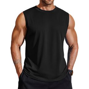 COOFANDY Men's 3 Pack Workout Tank Tops Gym Muscle Tee Bodybuilding Fitness Sleeveless T Shirts in Kuwait