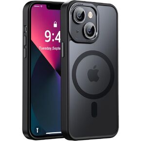 Newfuture Designed for iPhone 13 Pro Max Case with Magnetic [13 FT Military Drop Protection] [Compatible with Magsafe] Slim Translucent Matte Shockproof with Anti-Fingerprint Phone Case, Orange in Saudi Arabia