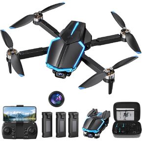 Drone with Camera for Adults, 2 Batteries 33-Min Flight, Optical Flow Positioning, One-Touch Takeoff/Landing, Altitude Hold, rc camera drone, Beginners Drone for Kids, teen boy gifts in Saudi Arabia