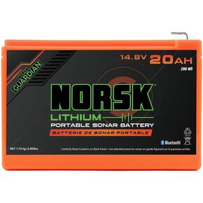 14.8V 20Ah Lithium-Ion Battery with Charger - Lightweight Portable Power for Ice Fishing Live Imaging Sonar (Garmin LiveScope, Humminbird MEGA Live & Lowrance ActiveTarget) in Kuwait