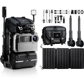 مجموعة Lancer300 مع محطة طاقة بقدرة 300 واط، وحقيبة ظهر معيارية للتصوير الفوتوغرافي والفيديو وصناعة الأفلام الخارجية (أخضر) in Kuwait