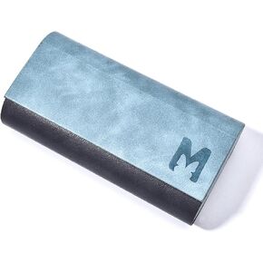 Double Eyeglasses Case 2 Slots, PU Hard-shell Travel Dual Glasses Sunglasses Organizer for Men Women Portable Eyeglasses Holder in Kuwait