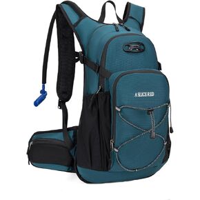 حقيبة ظهر مرطبة، حقيبة ظهر مائية للمشي لمسافات طويلة مع مثانة مياه سعة 3 لتر، حزمة ترطيب معزولة خفيفة الوزن للنهار مثالية للمشي لمسافات طويلة وركوب الدراجات، 18 لتر in Kuwait