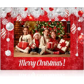 party greeting Christmas Picture Frame 4x6 Christmas Ceramic Photo Frame Decorations Holiday Christmas Xmas Gifts Vertically or Horizontally Suitable for Desktop Use (Red, Green and White) in Saudi Arabia
