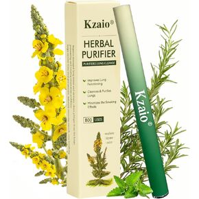 Herbal Diffuser Pen,Mullein Diffuser Pen for Lung Cleaning,Up to 800 Uses,with Mullein,Thyme and Mint,Anxiety Relief,Lightweight and Portable in Saudi Arabia