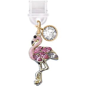 ELISE & FONDA TP414 منفذ شحن USB من النوع C مضاد للغبار، قابس صغير على شكل فلامنغو للهاتف الخلوي لهواتف iPhone 15 /Samsung/OnePlus/Xiaomi/oppo Android (وردي) in Kuwait