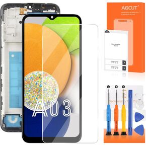 لشاشة Samsung Galaxy A03 البديلة لشاشة Samsung A03 LCD SM-A035F/DS SM-A035M SM-A035F LCD محول الأرقام شاشة تعمل باللمس مجموعة إصلاح مجموعات مع الإطار in Kuwait