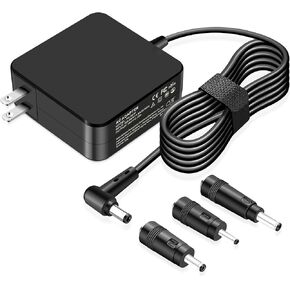 65W Laptop Charger Compatible with Asus Vivobook 14 15 17 S13 S14 S15 Go 12 14 15 Zenbook Flip Chromebook Notebook EeeBook Laptop 5.5 * 2.5mm with 3 Replaceable Tip in Saudi Arabia