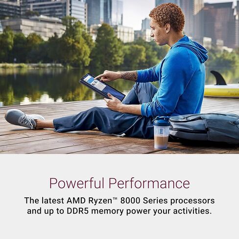 كمبيوتر محمول Dell Inspiron 14 2 في 1 يعمل باللمس (14 بوصة FHD+ IPS، ذاكرة الوصول العشوائي DDR5 سعة 64 جيجابايت، 2 تيرابايت SSD، AMD Ryzen 5 8640HS (> intel i7-1255U)) للأعمال والطلاب وFP وإضاءة خلفية وكاميرا ويب FHD، Inspiron 7445، Win 11 Pro in Kuwait