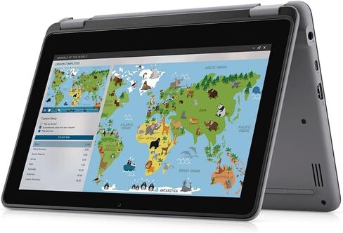 لاب توب ديل لاتيتيود 3120 2 في 1 يعمل باللمس | 11.6 بوصة 1366x768 HD | Pentium - محرك الأقراص الصلبة N6000-256GB SSD - ذاكرة وصول عشوائي 8 جيجابايت | النوى بسرعة جيجاهرتز Win 11 Pro أسود in Kuwait