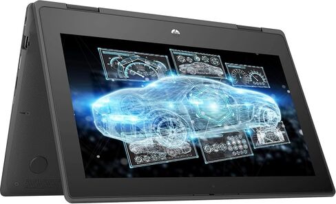 حزمة كمبيوتر محمول HP ProBook x360 G6 2 في 1 مقاس 11.6 بوصة تعمل باللمس مع معالج Core i5-10210Y بسرعة 4 جيجا هرتز وذاكرة DDR4 سعة 8 جيجابايت ومحرك أقراص SSD سعة 256 جيجابايت وشاشة عالية الدقة وكاميرا ويب وواي فاي وويندوز 10 برو in Kuwait