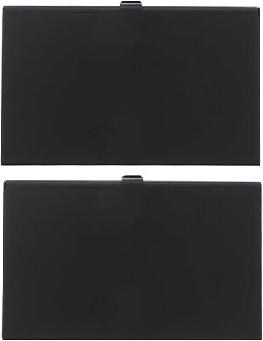2pcs Memory Card Storage Case Holder for Secure Cards, Portable Anti-Shock Memory Holder Box for Photography Supplies, Black Protective Storage Container for Travel and Outdoor Use in Saudi Arabia
