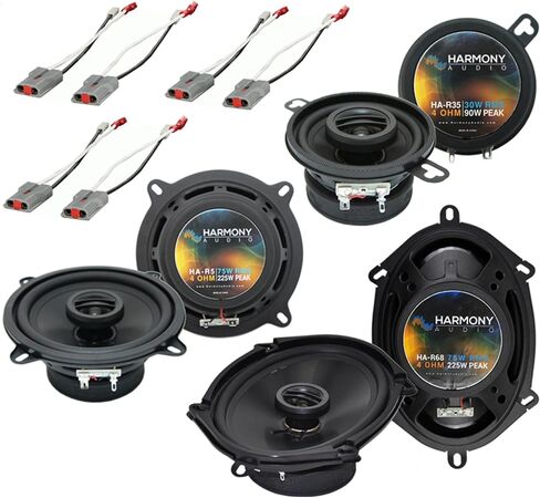 Harmony Audio Bundle Compatible with 1986-1993 Ford Mustang HA-R5 HA-R35 HA-R68 New Factory Speaker Replacement Upgrade Package in Saudi Arabia